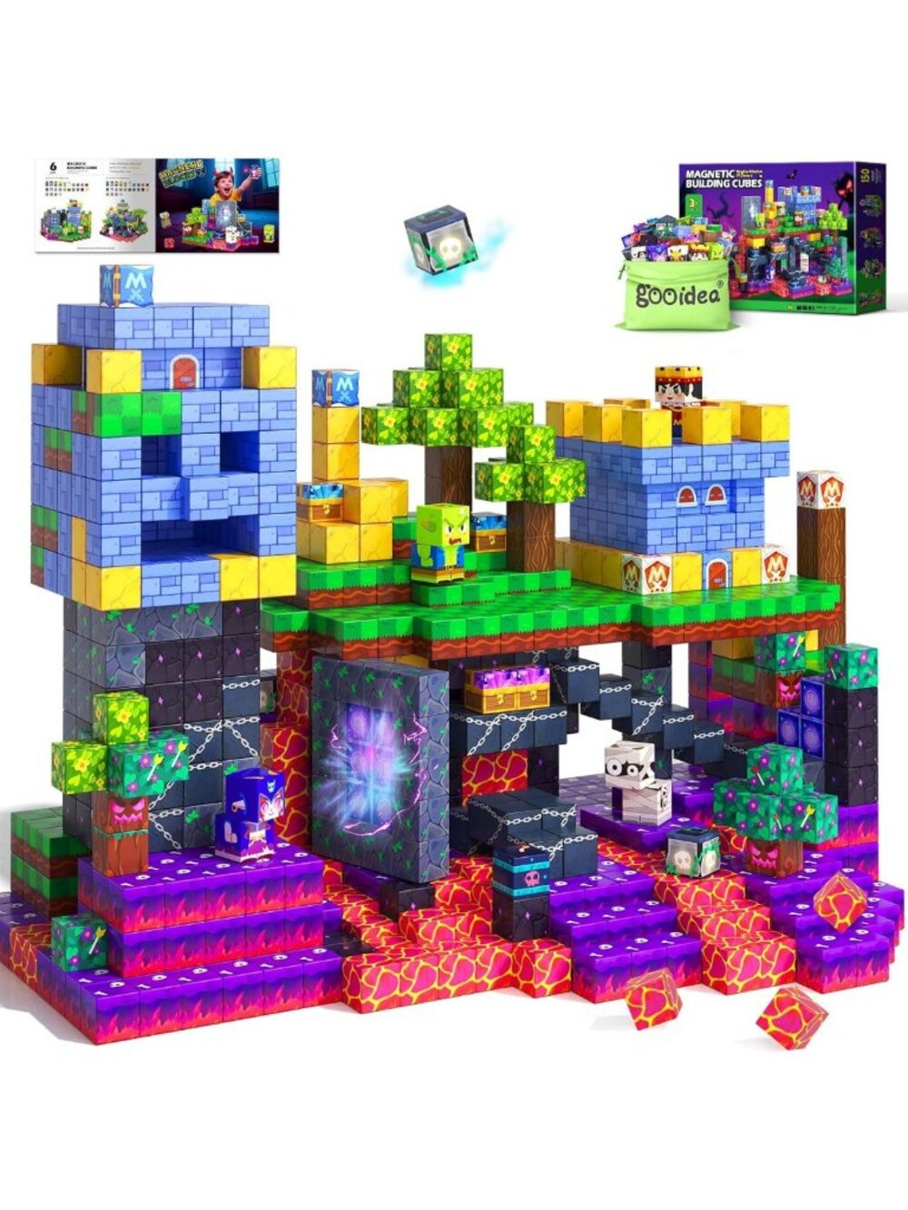 150PCS Magnetic Building Blocks Set - Creative Fun for Kids Ages 3+ - STEM Toys
